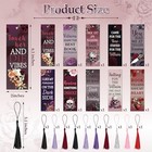 10pcs Dark Romance Bookmarks With Tassel For Reading Reader Gift  Funny Flower 