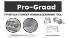 Pro-graad Twistflex Cylinder Hone   Flexible Cylinder Honing   Deburring Tool  