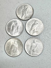 Lot Of 5 1922-1935 90  Silver Peace American Dollars - Uncirculated Mixed Dates