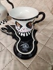 Disney Parks Alice In Wonderland Triple Spout Teapot 8 Inch Tall With Cups