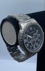 Men s Akribos Xxiv 45mm Wr30m Chrono Quartz Stainless Steel Watch 110g