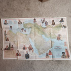 Travel Ephemera A Cultural Map Of The Middle East National Geographic
