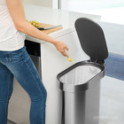 Simplehuman 45l Slim Step Trash Can Soft Close Brushed Stainless Steel 