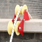 90 Degree Angle Lifting Pulley System Roof Top  Rope Block And Tackle Pulley    
