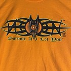 Vintage Wwf Tazz Shirt Xl 2000 Wrestling Wwe T Shirt Orange
