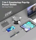 4 75  Pop Up Countertop Outlet With 20w Usb-c  Space Saver Desktop Power 