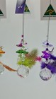 Wholesale Crystal Suncatchers With Coloured Feathers  Handmade Party Favors