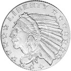 1 10 Oz Golden State Mint Silver Round Incuse Indian  999 Fine Tube Of 50