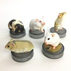 Kaiyodo Hamster s Lunch Ver 1 5 Bottle Cap Mini Figure Hamster 5pcs Set Japan