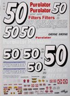 Nascar Decal  50 Purolator   Gilmore Racing 1973-1974 Gold Chevelle Aj Foyt 1 25