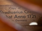 Vintage German Stradivarius 1721 Copy Violin 4 4 Body Only Restoration Project