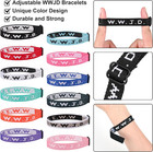 12pcs Wwjd Bracelet Pack  Christian Gifts Adjustable Wristbands  Wwjd Jesus Brac