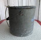 Vtg Delux Non-rusting Floating Minnow Bucket 10 Quart Galvanized Metal Bait Pail