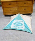 Vintage Ford Farm Tractor Canvas Umbrella Canopy Mower Advertising Sign Rare