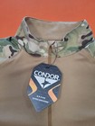 Condor Men   s Tactical Combat Shirt Woodland Camo Quarter Zip     Size Large