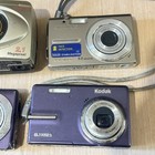 Lot Of 4 Digital Cameras Broken Kodak Olympus    parts repair Only    Read Info Blw 