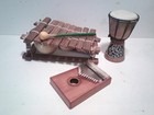 Clean African Music  African Balafon   Djimbe Drum   Kalimba Keyboard Free Ship