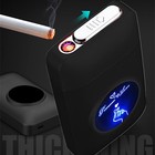 Oldendo Cigarette Case With Lighter  19pcs Regular Size Cigarettes Holder Box   