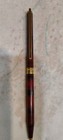 St Dupont Black And Red Chinese Laque Gold Plated Trim Ball Point Pen France