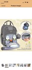 Ruvanlino Gray Diaper Bag Backpack New With Tags   Changing Pad