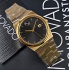 Movado Bold Quest 3601223 40mm Men s Black Dial Gold Tone Swiss Quartz Watch