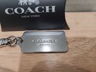 Coach New York All Silver Metal Keychain   Hang Tag New Limited Edition New 