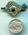 Ancient Patinated Oddment Bronze 22 By 37mm Possibly Byzantium Or Nearby Region