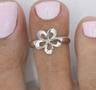 New Year Gift For Women s Adjustable Toe Ring Solid Metal 925 Ste Silver