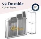 52-piece Metal Collar Stays For Men  Stainless Steel Dress Shirt Collar    