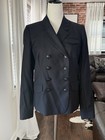 J  Crew Double Breasted Bonnie Blazer 100  Wool Black Size 8 Nwt