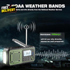 Crank Emergency Radio Weather Radios5000mah Solar Radios With Hand Crank Emerg  