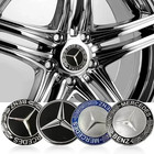 4pcs 56mm 65mm Wheel Center Hub Cap Emblem Sticker For W204 W205