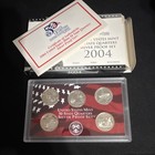United States Mint Silver Proof Set 50 State Quarters 5 Boxes     2004-2008  Coa