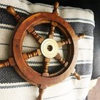 Vintage Maritime Nautical Boat Wooden Ship Wheel 24  Steering Wheel Pirate Ships