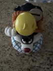 Vtg 1999 Warner Bros Looney Tunes Tweety Bird Sylvester Picnic Coin Piggy Bank