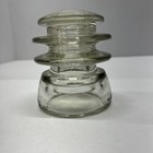Vintage Armstrong T w  Glass Electrical Insulator 8t-55 Clear  Made In Usa