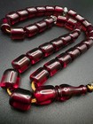 Collectible Red Faturan Islamic Prayer Rosary 33 Beads Misbah                                   