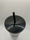 Starbucks 2017 Black Rose Gold Polka Dot Venti 24oz Cold Cup Tumbler New