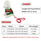 Reflective Pet Harness And Leash Soft Mesh Walking Vest For Small Medium Dog Cat