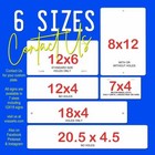 Florida Antique Blue Custom Personalized Flat License Plate Tag 12x6 Your Text