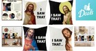 4pcs I Saw That Pillow Covers 18x18 Inch Funny Jesus Throw Pillow Case Christmas