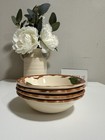 Set Of 4 Vintage Franciscan Red Apple Dessert Bowls 6 
