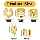 50 Pcs Dreadlock Beads Locs Accessories  Gold Hair Jewelry For Braids  Adjust   