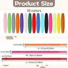 Lxuejie 45 Pcs Puppy Whelping Collars  Newborn Pet Collar  3 Sizes 15 Colors 