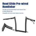 14  Prewired Ape Hanger Handlebar For Harley 2016-2023 Road Glide Fltr Fltrxs