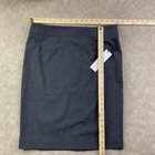 Calvin Klein Skirt Straight Fit Suit Skirt Dark Grey Pocket Women Sz 12 Nwt