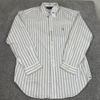 Ralph Lauren Shirt Mens 17 34-35 Striped Flesh Pony Long Sleeve Dress Button Nwt