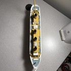 15  Wooden Rms Titanic Model Ship - Handcrafted Decorative Display On Stand