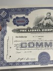 The Lionel Corporation Common 100 Stock Certificate 1960 s Toy Train Engraving