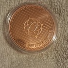 1 Oz  999 Fine Copper Round Colorized Design In Capsule Uncertified